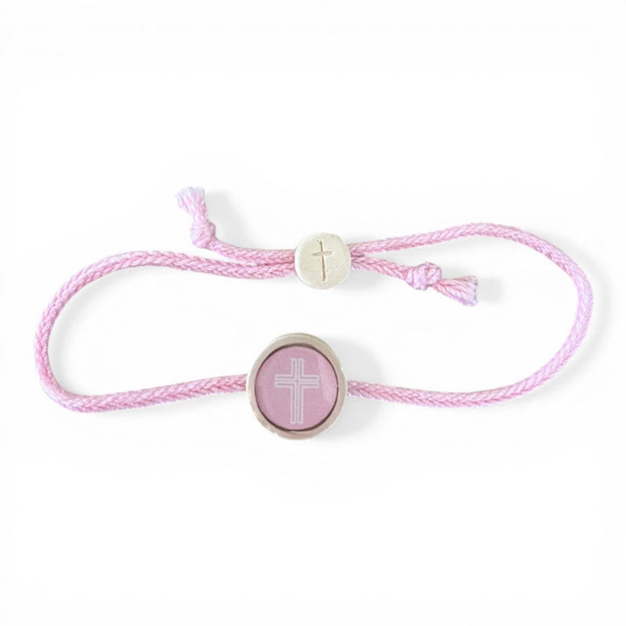 Tap To Pray® Survivor Series Bracelet: Sea Foam + Cross - Olita Gifts & Goods