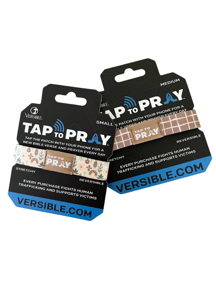 Tap To Pray® Wristband – Prairie & Plaid: Medium - Olita Gifts & Goods