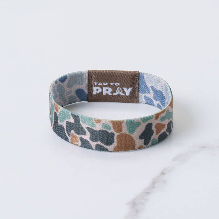 Tap To Pray™ Wristbands - River Rock Camo Classic & Sage: Medium / River Rock Camo Class / Sage - Olita Gifts & Goods