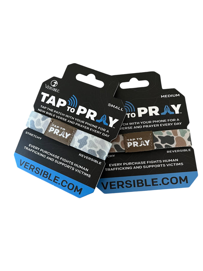 Tap To Pray™ Wristbands - River Rock Camo Classic & Sage: Medium / River Rock Camo Class / Sage - Olita Gifts & Goods