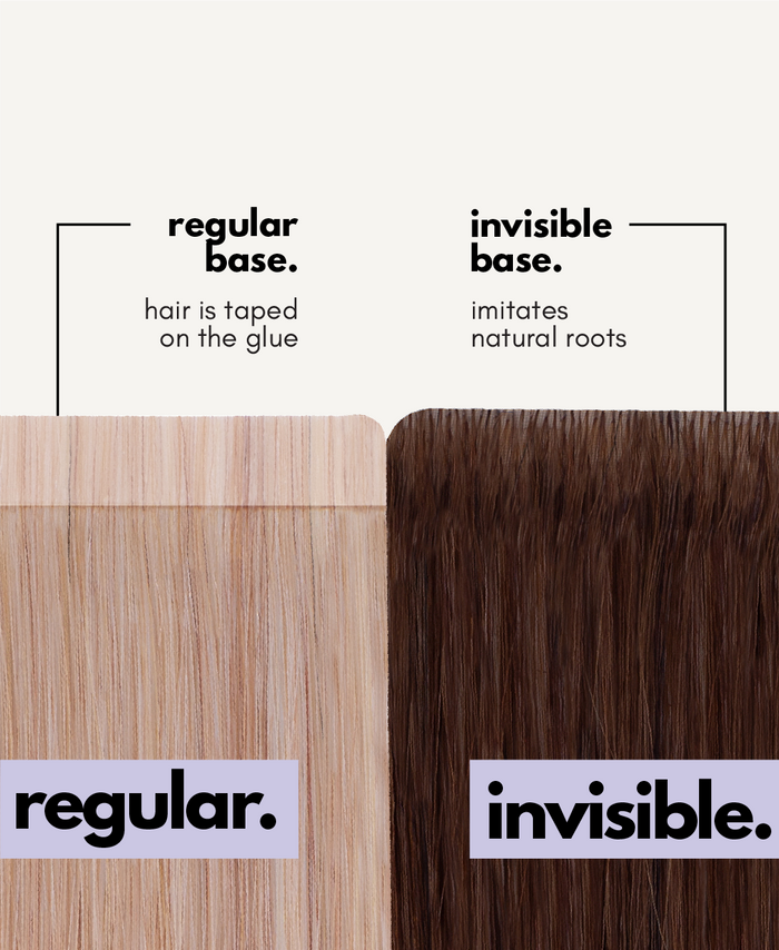 tape-in hair extensions dark brown.