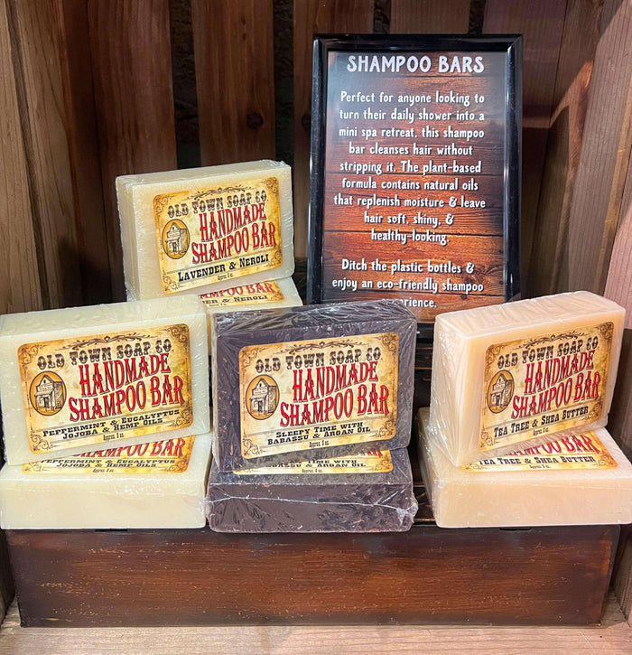 Tea Tree & Shea Butter Shampoo Bar - Old Town Soap Co.