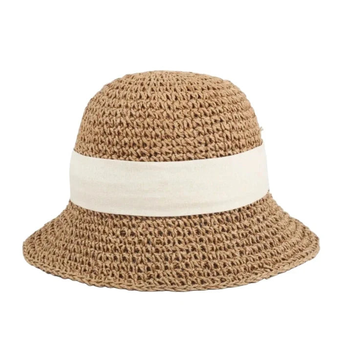 THE PATHZ Rosie Bow Straw Hat