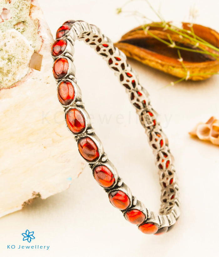 The Tanishka Silver Bangle-Single (Size 2.2/2.4/2.6/2.8)