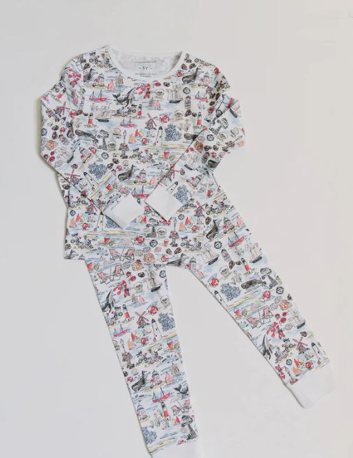 Timo & Violet Pajama Set in Voyager's Lens