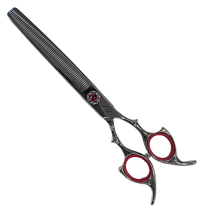 Titan 5 Star Japanese Hair Thinning Shears 7 Inch – 440C BUYBARBER.COM