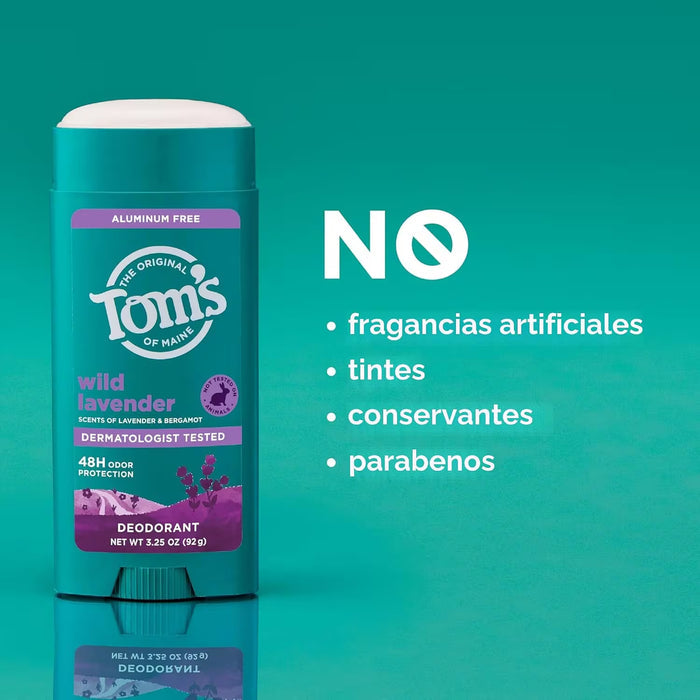 Tom’s of Maine Wild Lavender Deodorant - 3.25 oz - 12 Pack