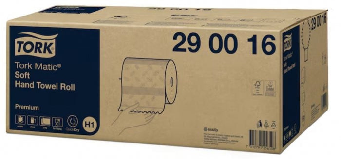 TORK H1 Matic 290016 Hand Towel Roll Soft 100m Premium