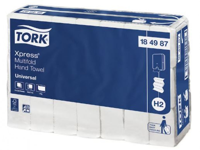 TORK H2 Xpress 184987 Multifold Hand Towel Slimline
