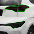 Full Headlight Taillight Precut Smoked PPF Tint Kit Film Overlay Fits Toyota Rav4 2016 - 2018 - Bogar Tech Designs