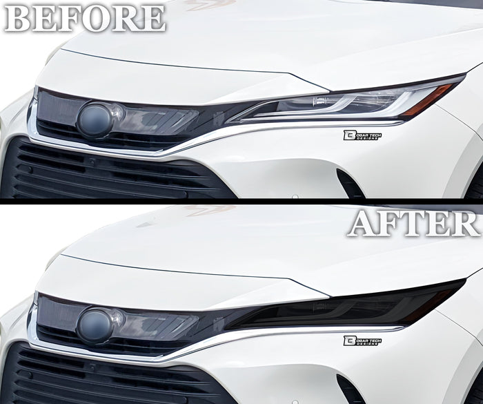 Full Headlight Taillight Precut Smoked PPF Tint Kit Overlay Film Fits Toyota Venza 2021 - 2024 - Bogar Tech Designs