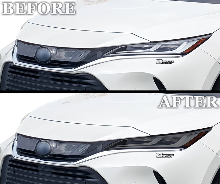 Full Headlight Taillight Precut Smoked PPF Tint Kit Overlay Film Fits Toyota Venza 2021 - 2024 - Bogar Tech Designs