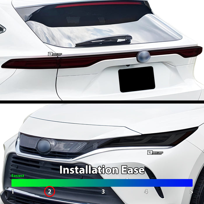 Full Headlight Taillight Precut Smoked PPF Tint Kit Overlay Film Fits Toyota Venza 2021 - 2024 - Bogar Tech Designs