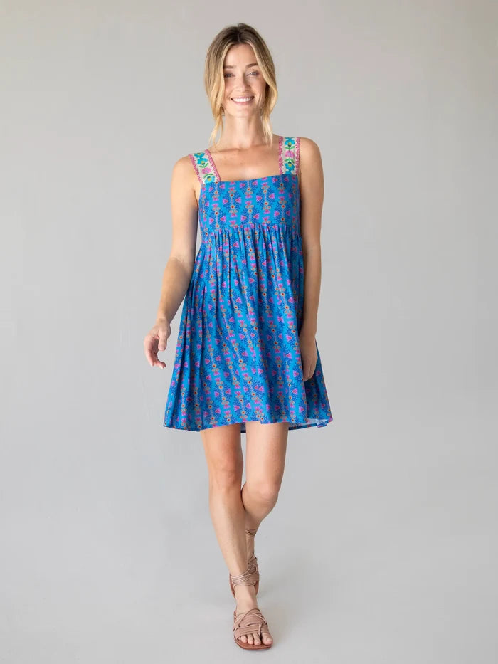 Tricia Mini Dress - Medallion Diamond Vines-view 7