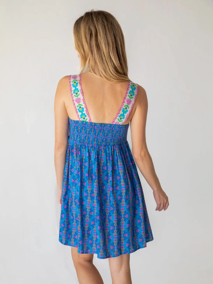Tricia Mini Dress - Medallion Diamond Vines-view 8