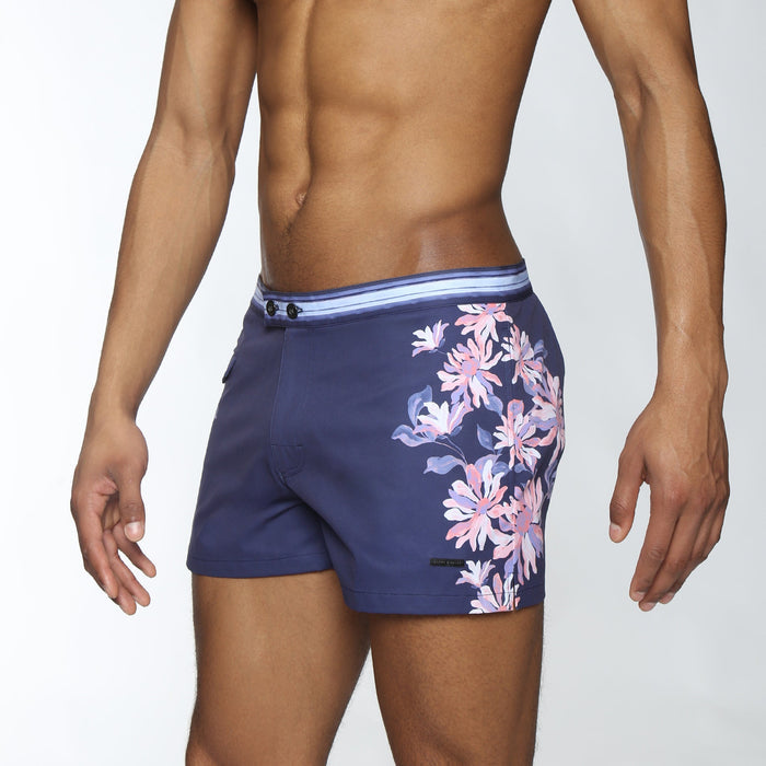 Twilight Garden Lido Printed Swim Short - Parke & Ronen