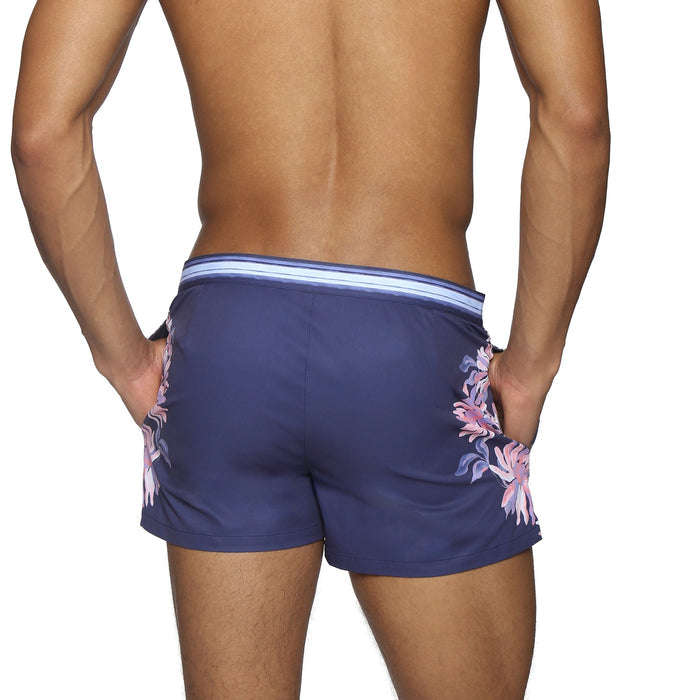Twilight Garden Lido Printed Swim Short - Parke & Ronen