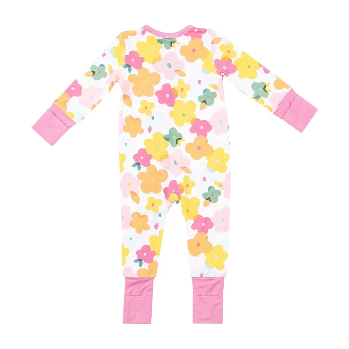 Two Way Zipper Romper - Paper Floral | Angel Dear - Jenni Kidz