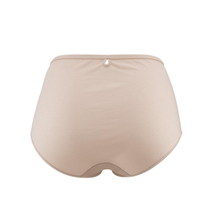 Vanessa Silk and Organic Cotton Full Brief in Skin Tone Colours, view 2 – Juliemay Lingerie