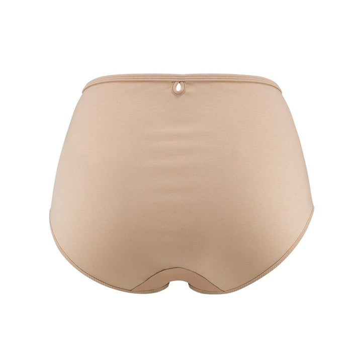 Vanessa Silk and Organic Cotton Full Brief in Skin Tone Colours, view 4 – Juliemay Lingerie