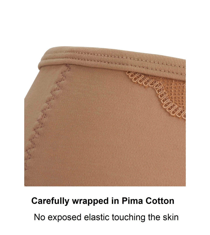 Vanessa Silk and Organic Cotton Full Brief in Skin Tone Colours, view 6 – Juliemay Lingerie