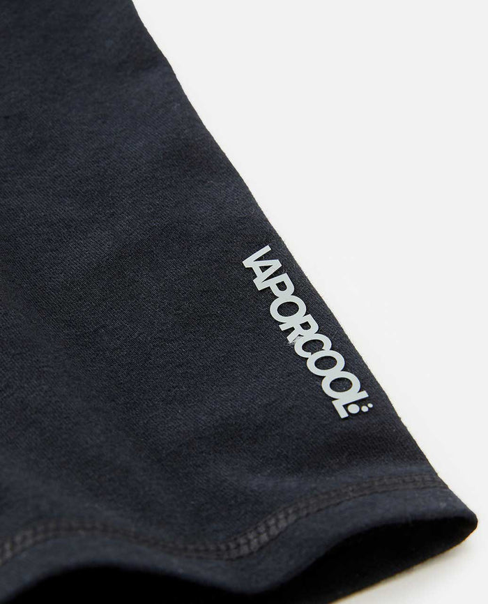 close up of rip curl vaporcool underwear in black on a white background
