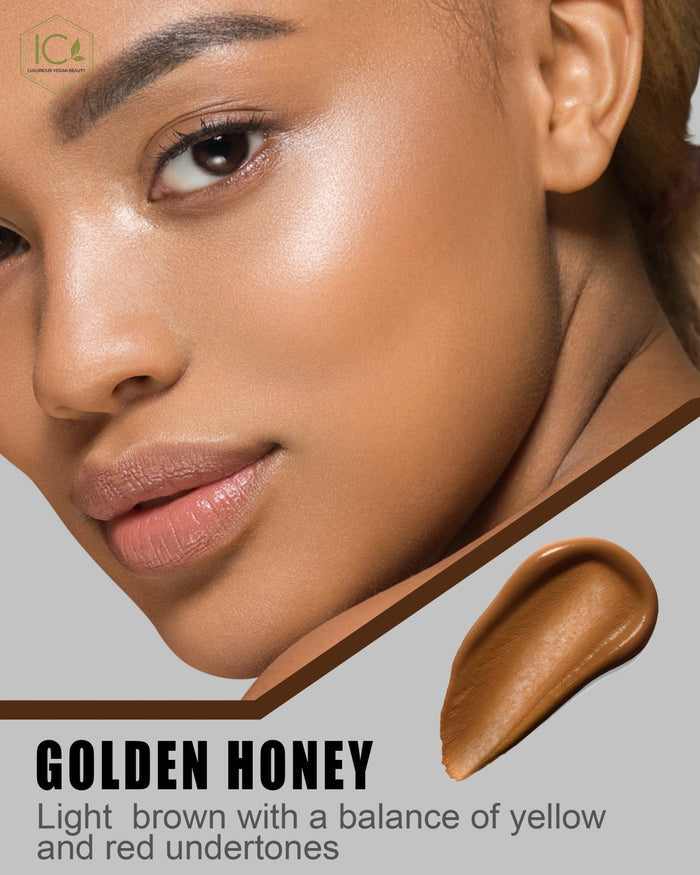 Vegan HD Liquid Foundation With Hyaluronic Acid 30 ml - ShanShar Beauty : The world of beauty.