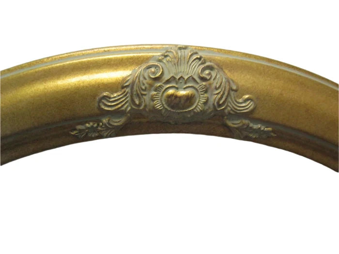 Vintage Gold Leaf Hand Finish Gallery Oval Picture Frame 11x14 Moulding  2 1/2 " Wide #471