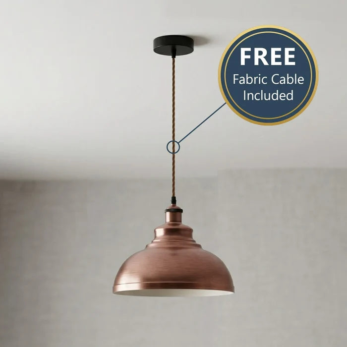 Vintage Industrial Pendant Light E27 Metal Lampshade ~6807