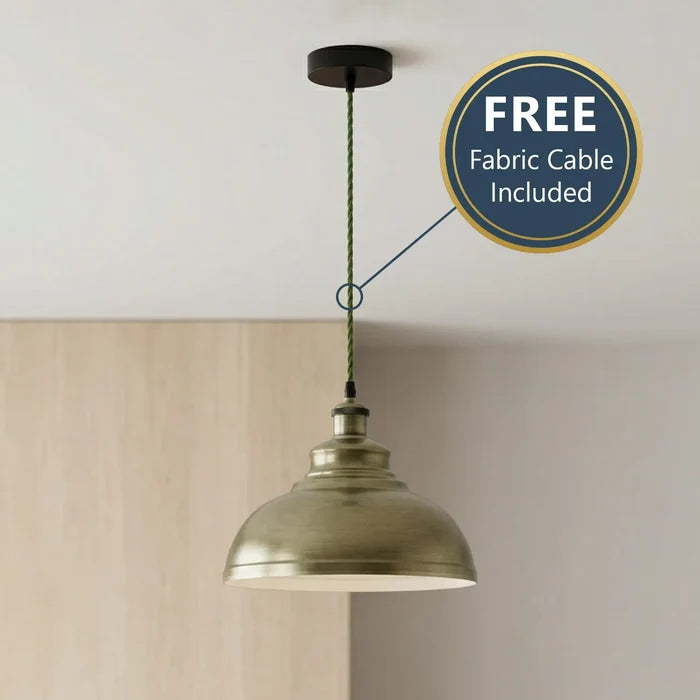 Vintage Industrial Pendant Light E27 Metal Lampshade ~6807