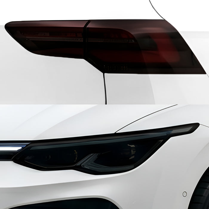 Volkswagen Golf 2022–2026 Dark Smoke Headlight & Taillight Tint Kit – Precut Vinyl Lens Overlays
