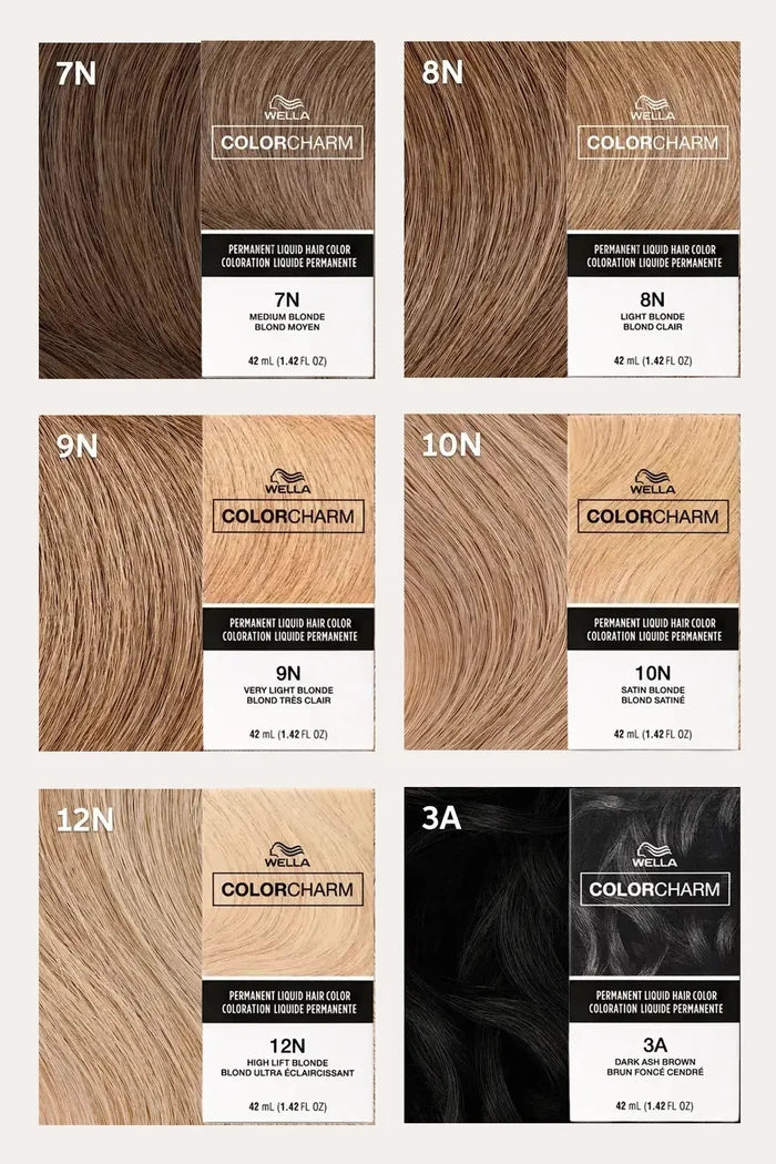 WELLA COLOR CHARM LIQUID HAIR COLOR 1.4oz