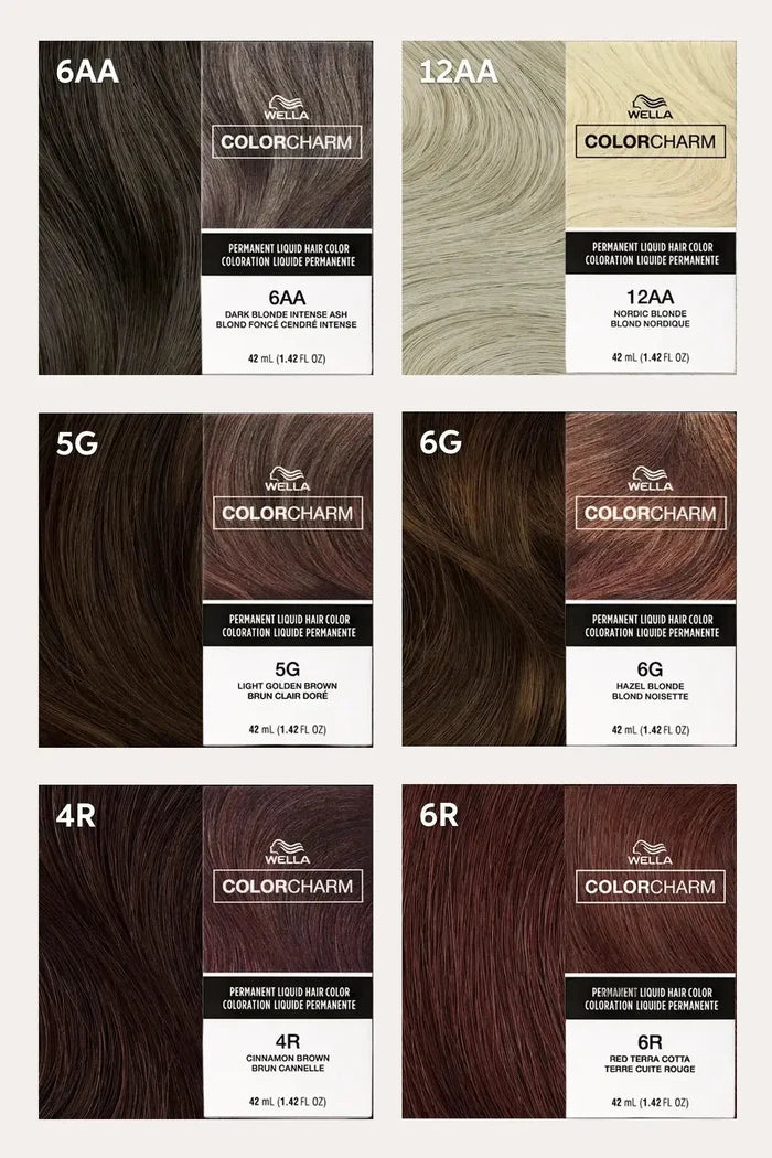 WELLA COLOR CHARM LIQUID HAIR COLOR 1.4oz