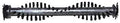 Wessel Werk EBK280 Vacuum Cleaner Power Nozzle Brush Roll Part 12.9283.05, 10.7 005-300