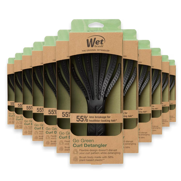 Wet Brush Go Green Curl Detangler Hair Brush - 1 Ct - 24 Pack