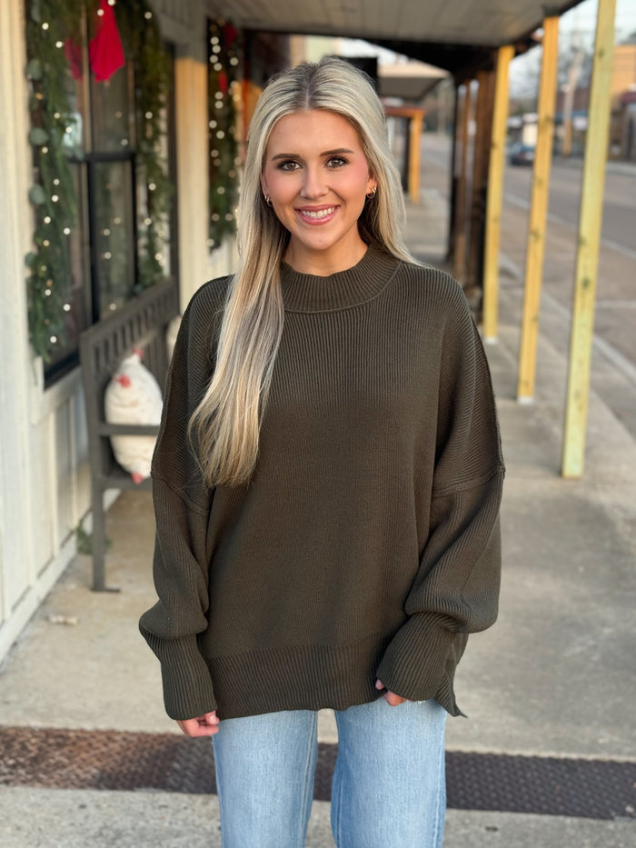 What I Want Sweater OLIVE