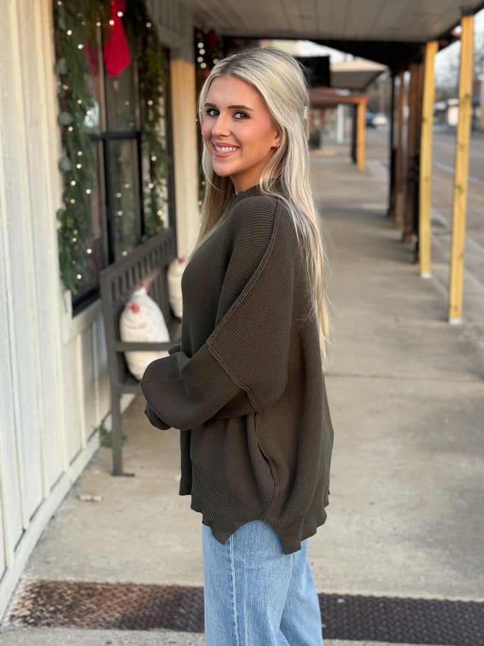 What I Want Sweater OLIVE