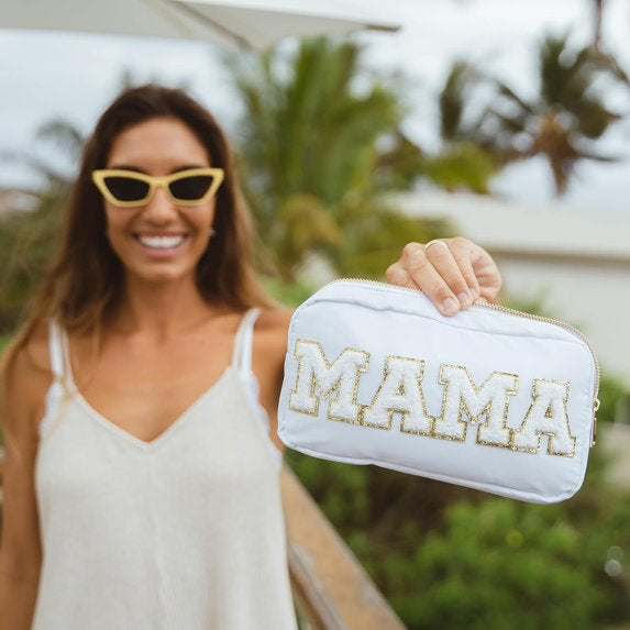 White MAMA Pouch