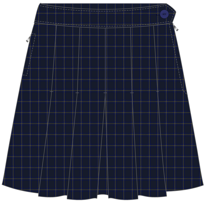 Winter Skirt Box Pleat**
