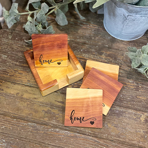 Wooden Home Coasters