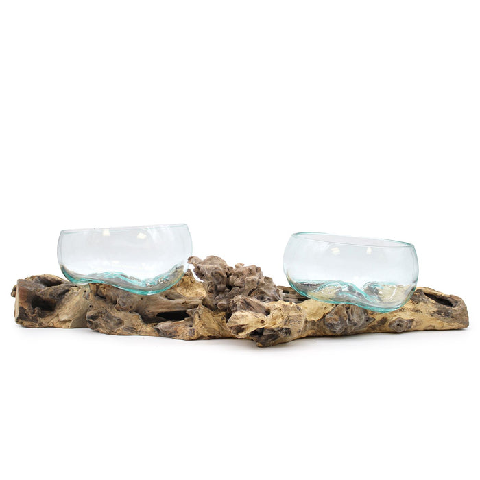 XLarge Double Molton Glass on Stand - 70cm