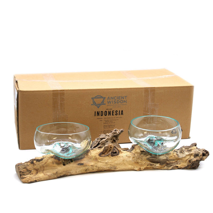 XLarge Double Molton Glass on Stand - 70cm