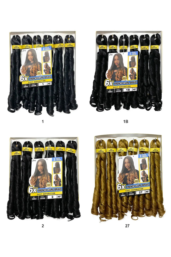 ZURY 6X FRENCH CURL BRAID  40" - BSW BEAUTY CANADA