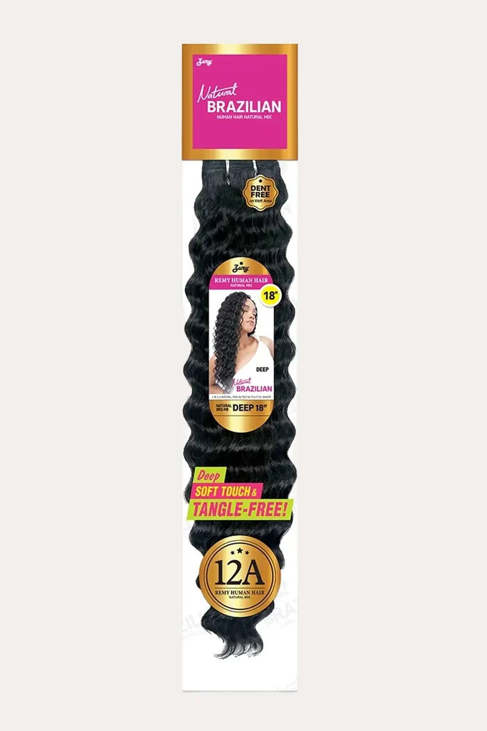 ZURY NATURAL BRAZILIAN HUMAN HAIR MIX WEAVE - DEEP 18 ZURY