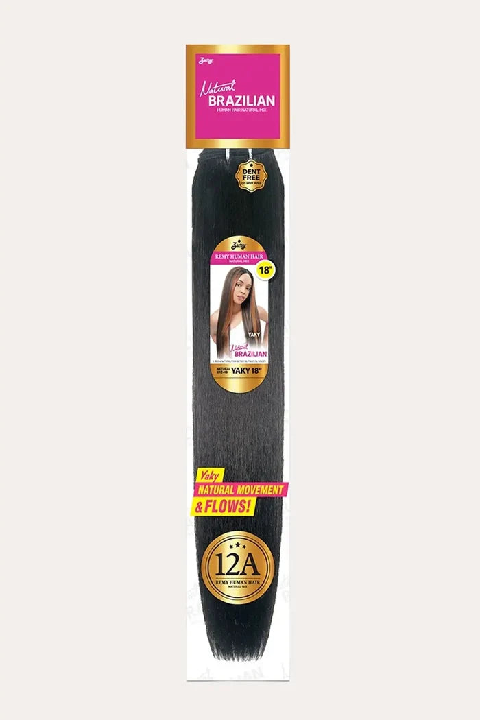 ZURY NATURAL BRAZILIAN HUMAN HAIR MIX WEAVE - YAKY 18 ZURY