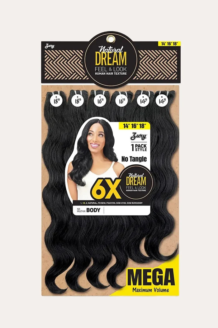 ZURY NATURAL DREAM HAIR WEAVE 6X - BODY 141618