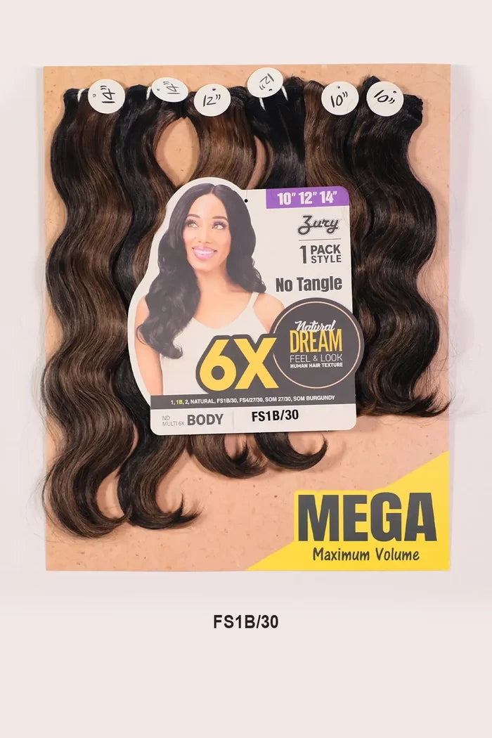 ZURY NATURAL DREAM HAIR WEAVE 6X - BODY 141618