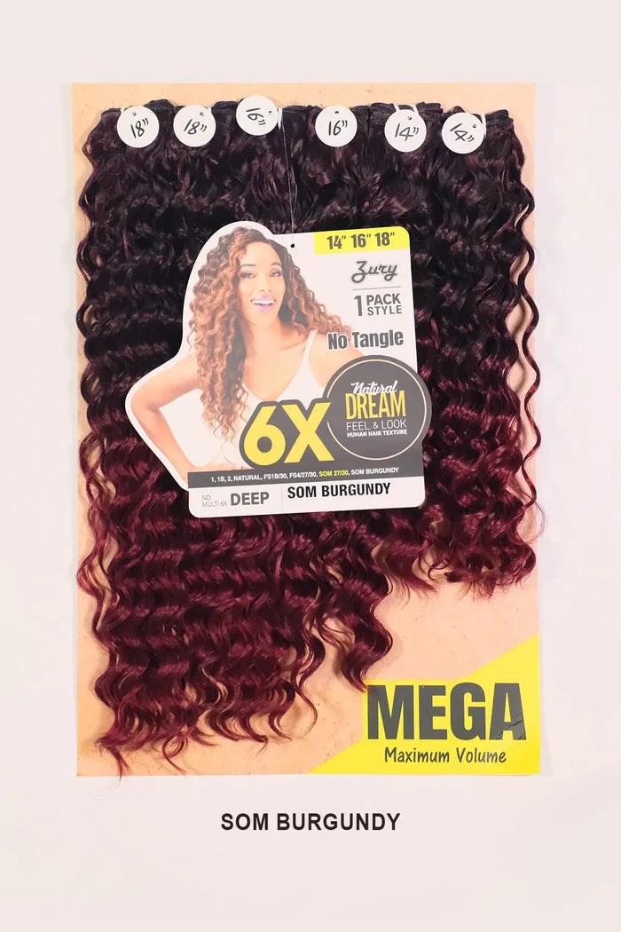 ZURY NATURAL DREAM HAIR WEAVE 6X - DEEP 141618