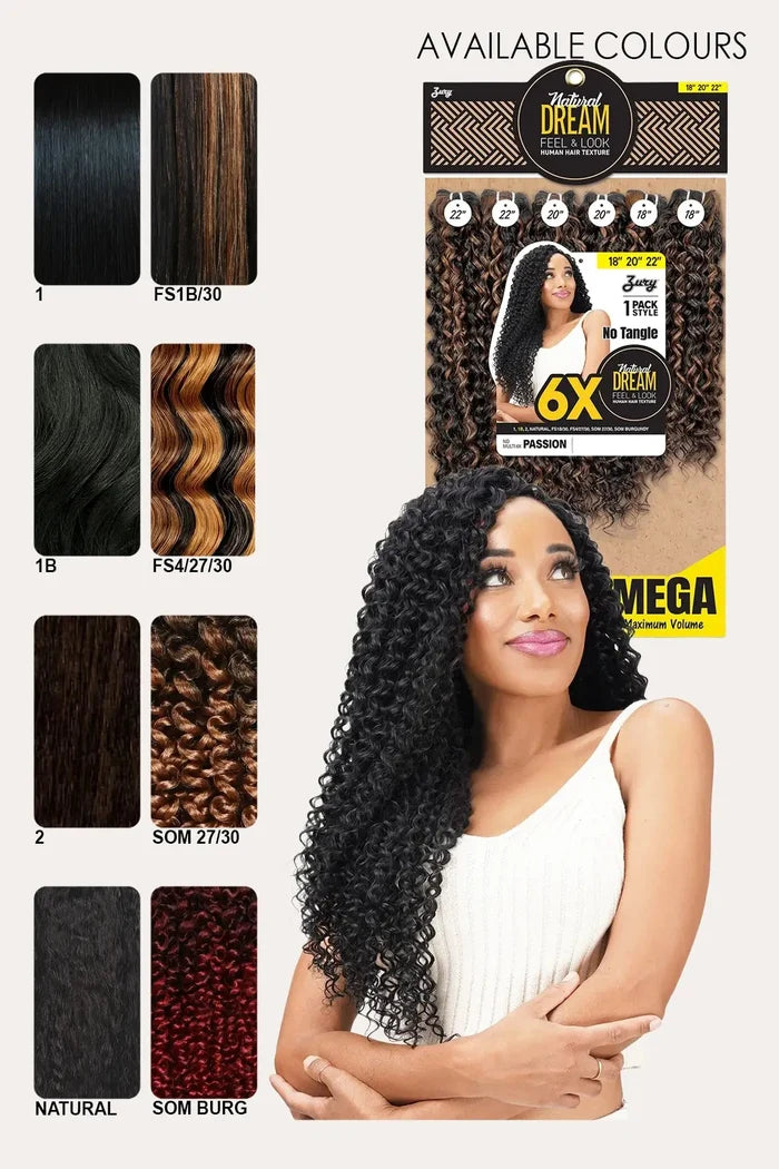 ZURY NATURAL DREAM HAIR WEAVE 6X - PASSION 182022 ZURY