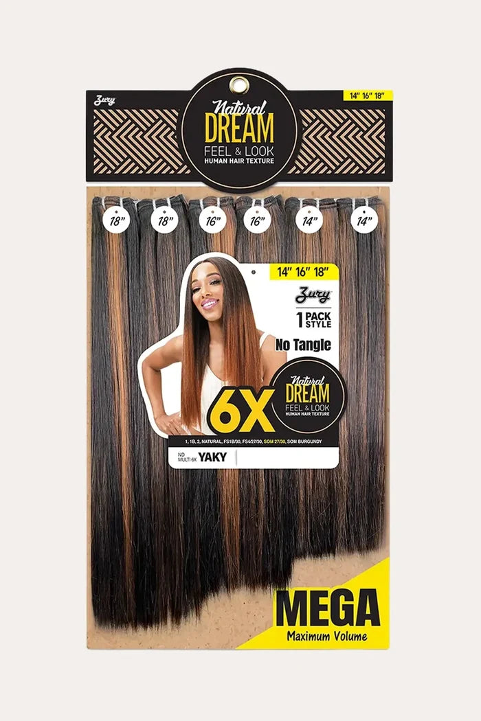 ZURY NATURAL DREAM HAIR WEAVE 6X - YAKY 141618